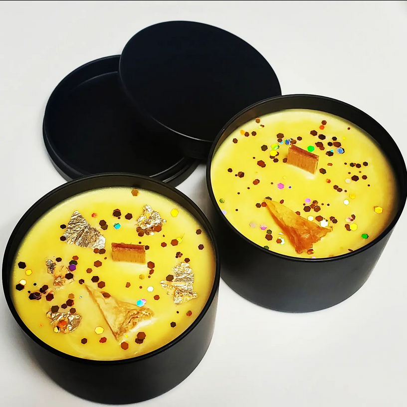 Pineapple Slices Candle with Wooden Wick