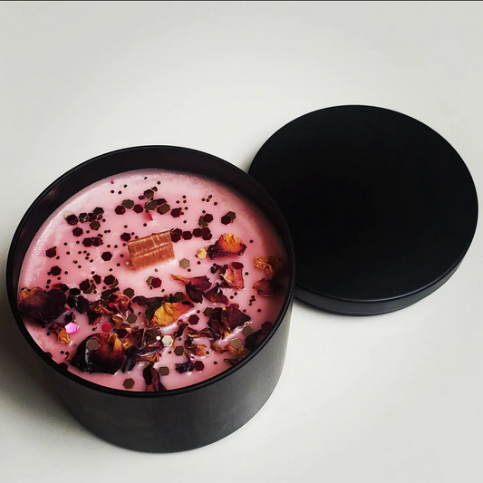 Red Roses Candle